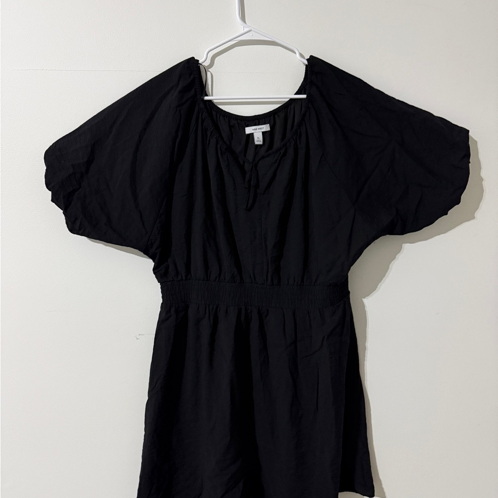 Nine West Charcoal Tie-Neck Dress